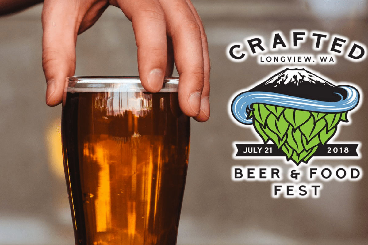 crafted brewfest, hand holding a glass o beer 